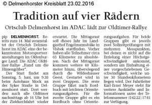 Read more about the article Tradition auf vier Rädern